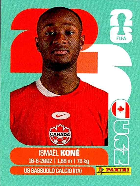 STICKERS FIFA WORLD CUP 2026 ISMAËL KONE NºCAN 11
