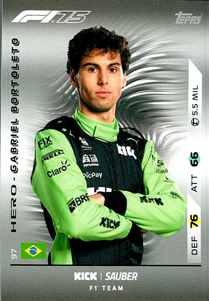 Turbo Attax 2025 GABRIEL BORTOLETO nº97