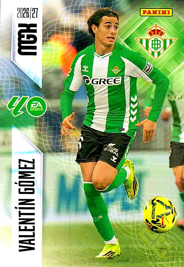 MEGACRACKS 2026/2027 VALENTÍN GÓMEZ REAL BETIS Nº98