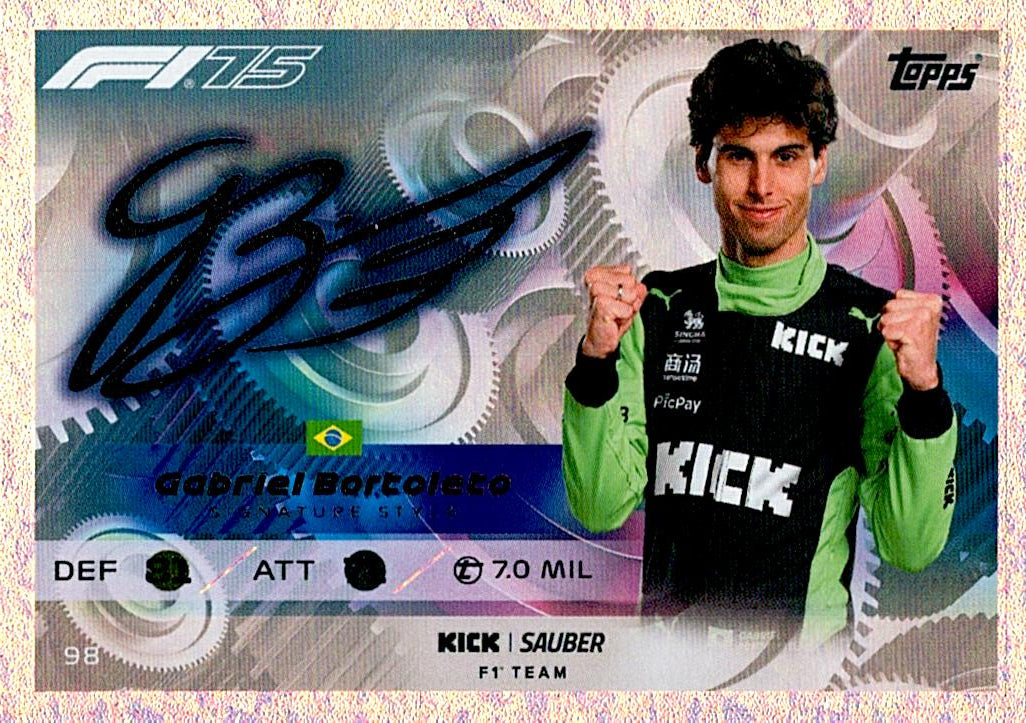 Turbo Attax 2025 GABRIEL BORTOLETO AUTO nº98