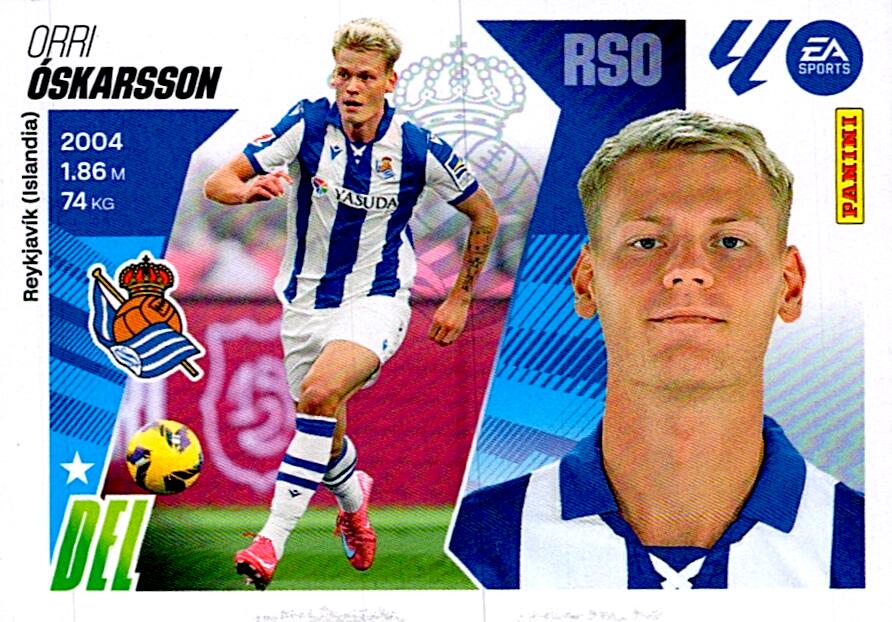 LIGA ESTE 2025/2026 REAL SOCIEDAD OSKARSSON Nº20