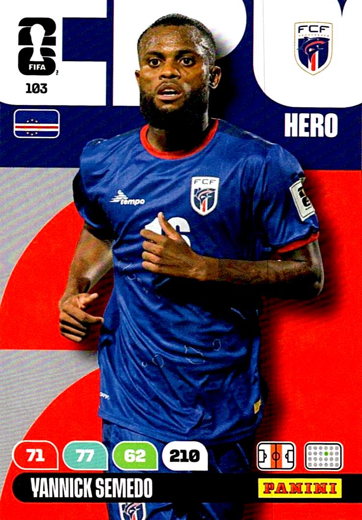 ADRENALYN WORLD CUP 2026 YANNICK SEMEDO CAPE VERDE Nº103