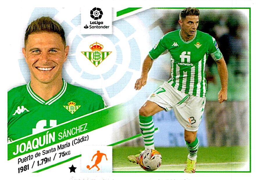 Cromo Liga Este 2022/2023 JOAQUIN REAL BETIS Nº13B