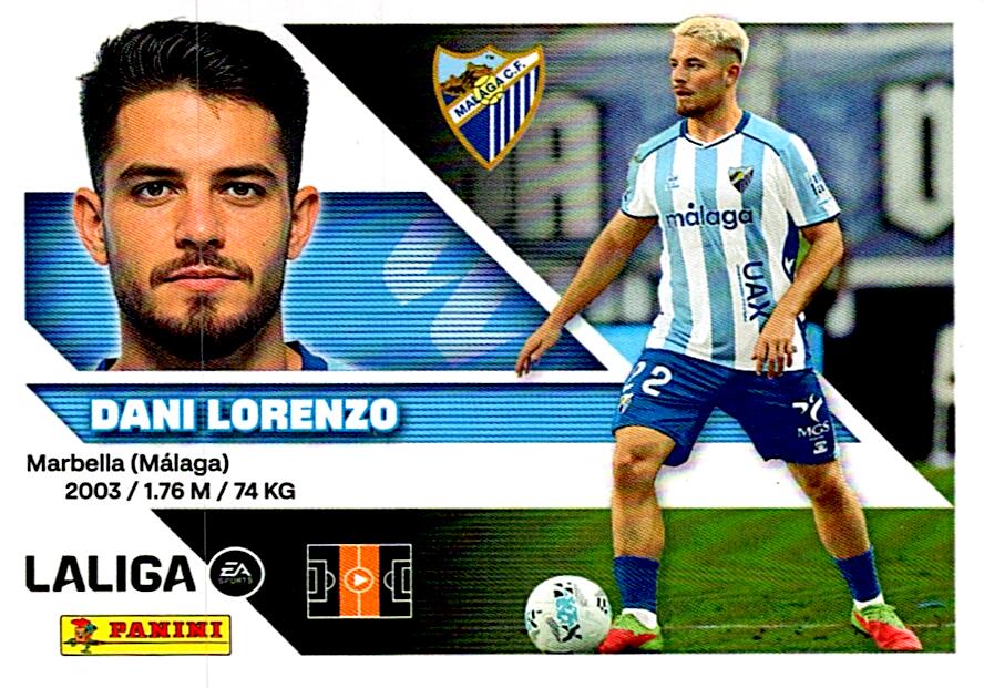 LIGA ESTE 2026/2027  MÁLAGA CF DANI LORENZO Nº12