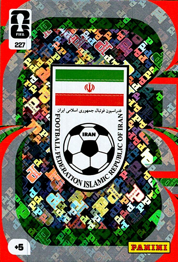 ADRENALYN WORLD CUP 2026 ESCUDO IRAN Nº227