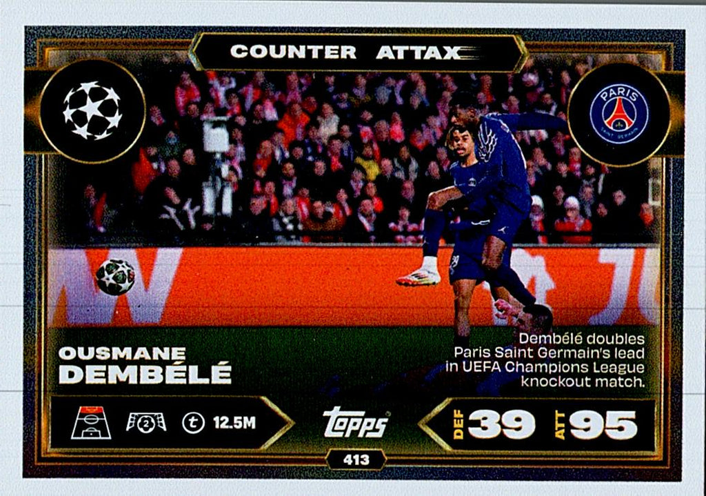 MATCH ATTAX CHAMPIONS LEAGUE 2025/2026 DEMBELE COUNTER ATTAX Nº413