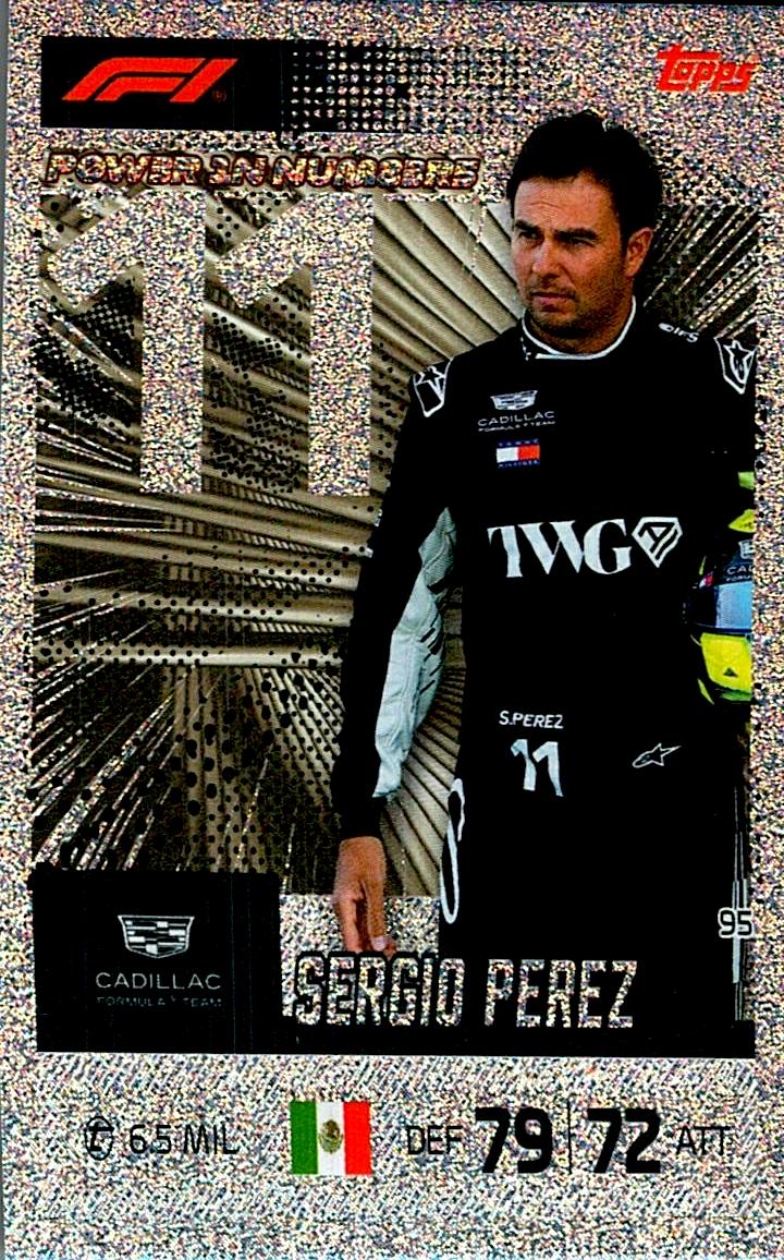TURBO ATTAX FORMULA 1 2026 SERGIO PEREZ Nº95
