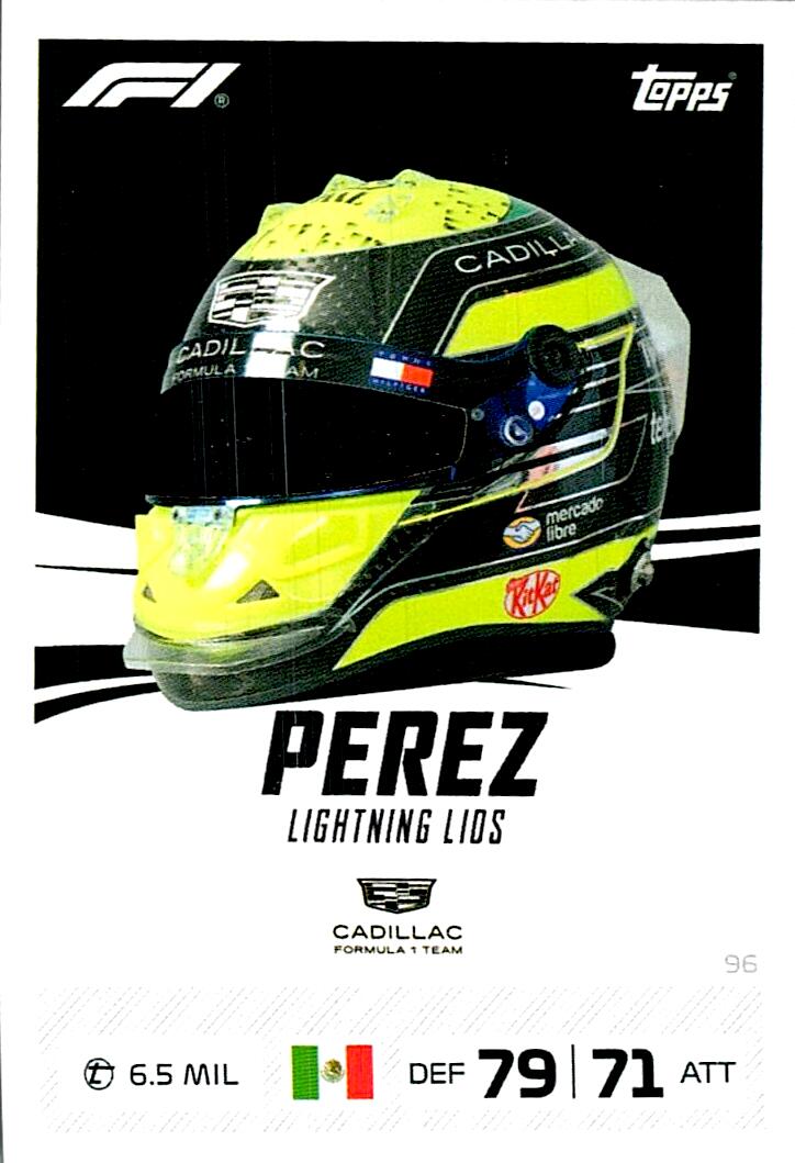 TURBO ATTAX FORMULA 1 2026 SERGIO PEREZ Nº96