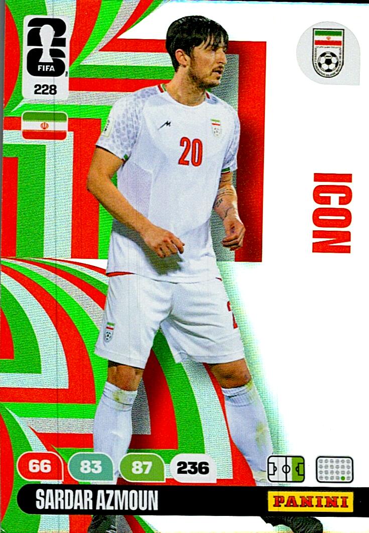 ADRENALYN WORLD CUP 2026 SARDAR AZMOUN IRAN ICON Nº228