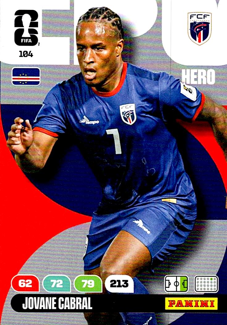 ADRENALYN WORLD CUP 2026 JOVANE CABRAL CAPE VERDE Nº104