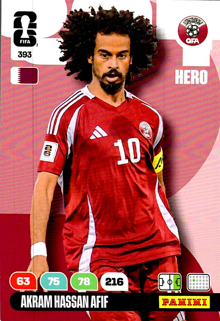 ADRENALYN WORLD CUP 2026 AKRAM HASSAN AFIF QATAR Nº393