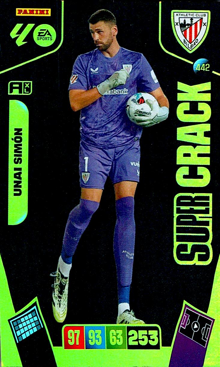 ADRENALYN LA LIGA 2025/2026 UNAI SIMON SUPER CRACK Nº442