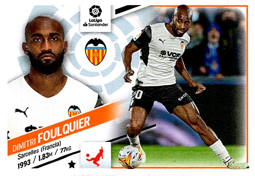 Cromo Liga Este 2022/2023 FOULQUIER VALENCIA CF Nº5