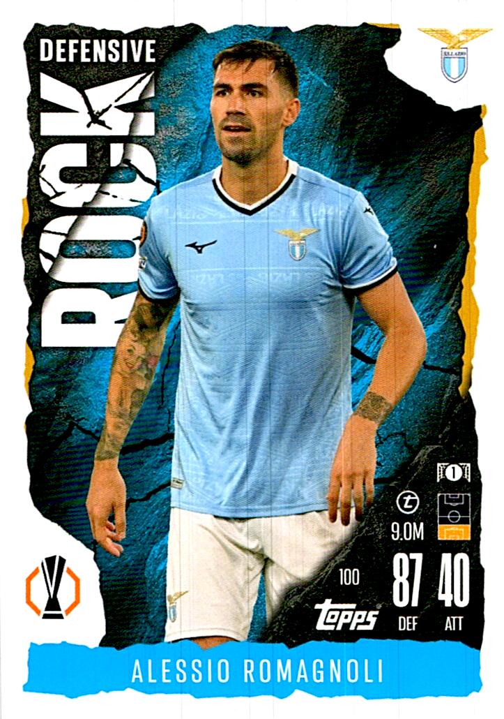 Match Attax Extra 2025 Alessio Romagnoli Defensive Rock nº100