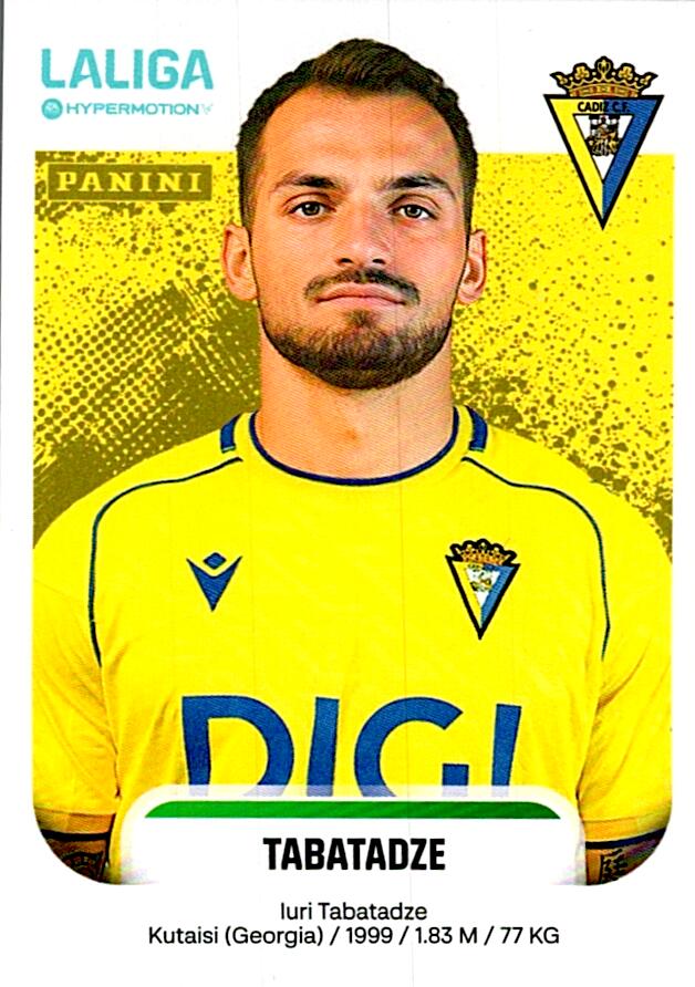 LALIGA HYPERMOTION 2025-26 TABATADZE CADIZ Nº93A