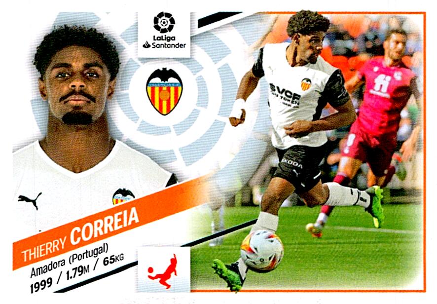 Cromo Liga Este 2022/2023 CORREIA VALENCIA CF Nº6