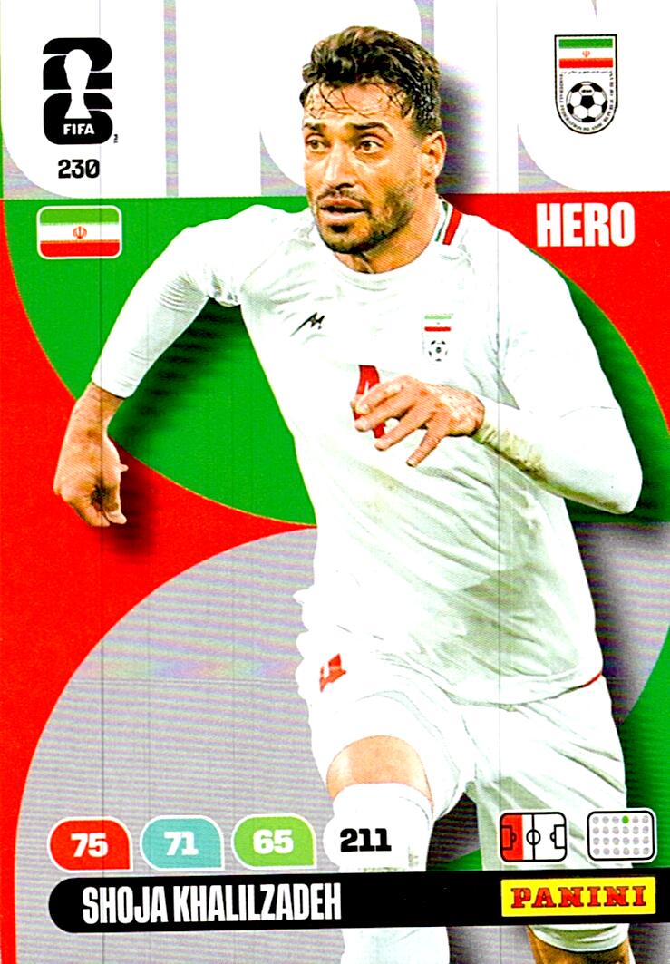 ADRENALYN WORLD CUP 2026 SHOJA KHALILZADEH IRAN Nº230