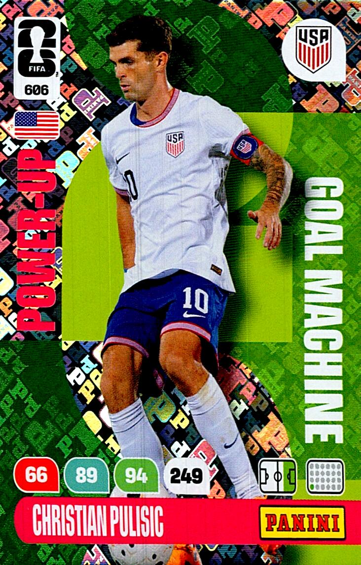 ADRENALYN WORLD CUP 2026 CHRISTIAN PULISIC GOAL MACHINE Nº606