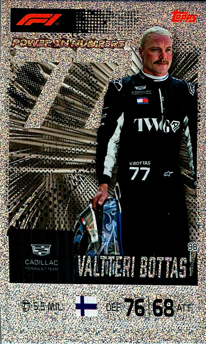 TURBO ATTAX FORMULA 1 2026 VALTTERI BOTTAS  Nº98