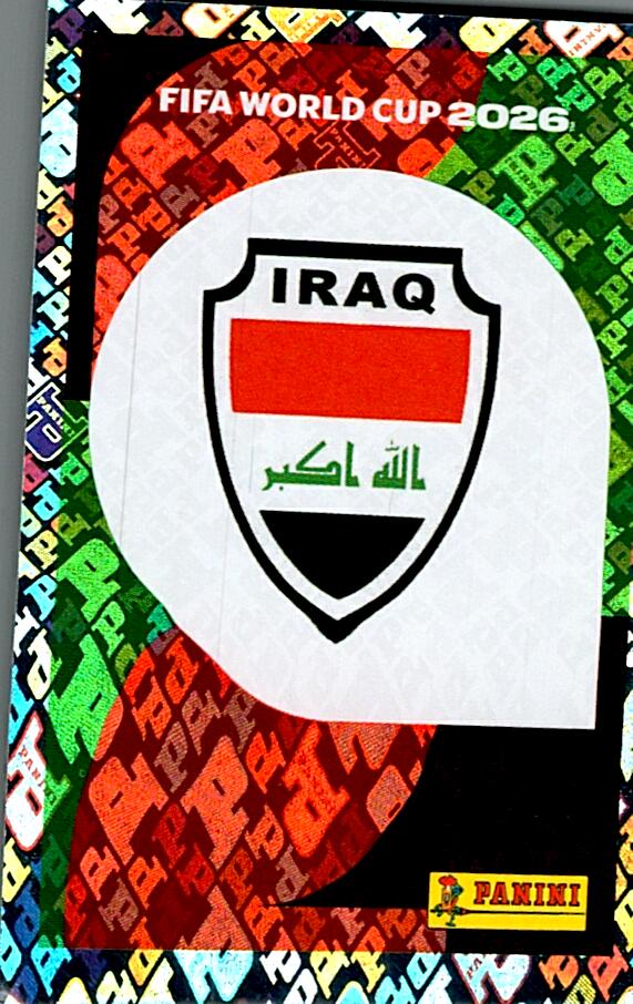 STICKERS FIFA WORLD CUP 2026 ESCUDO NºIRQ 1