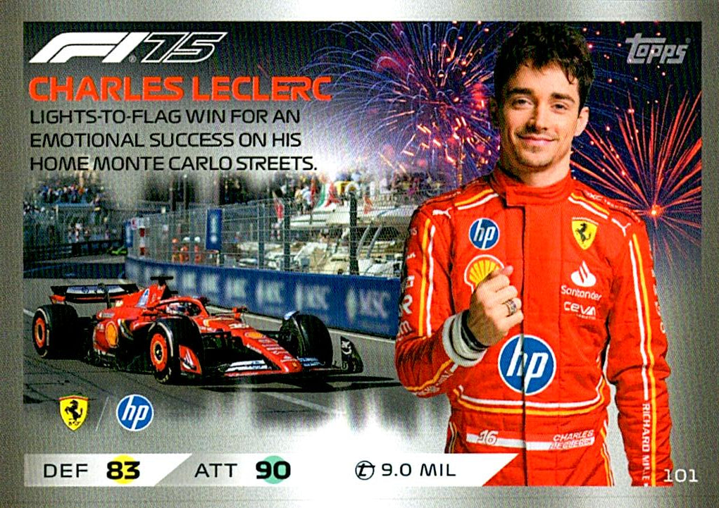 Turbo Attax 2025 CHARLES LECLERC nº101