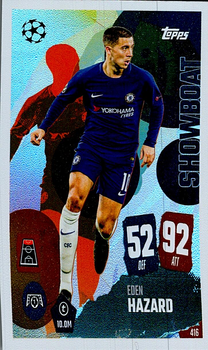 MATCH ATTAX CHAMPIONS LEAGUE 2025/2026 EDEN HAZARD SHOWBOAT Nº416