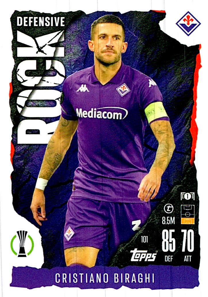 Match Attax Extra 2025 Cristiano Biraghi Defensive Rock nº101