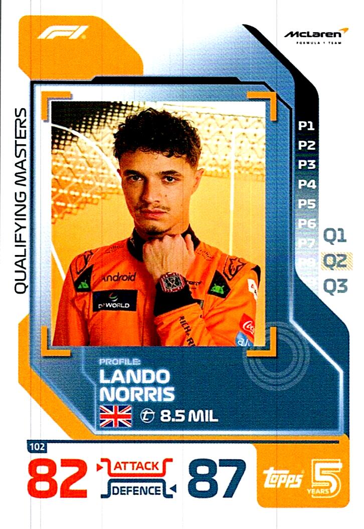 TOPPS TURBO ATTAX 2024 Nº102