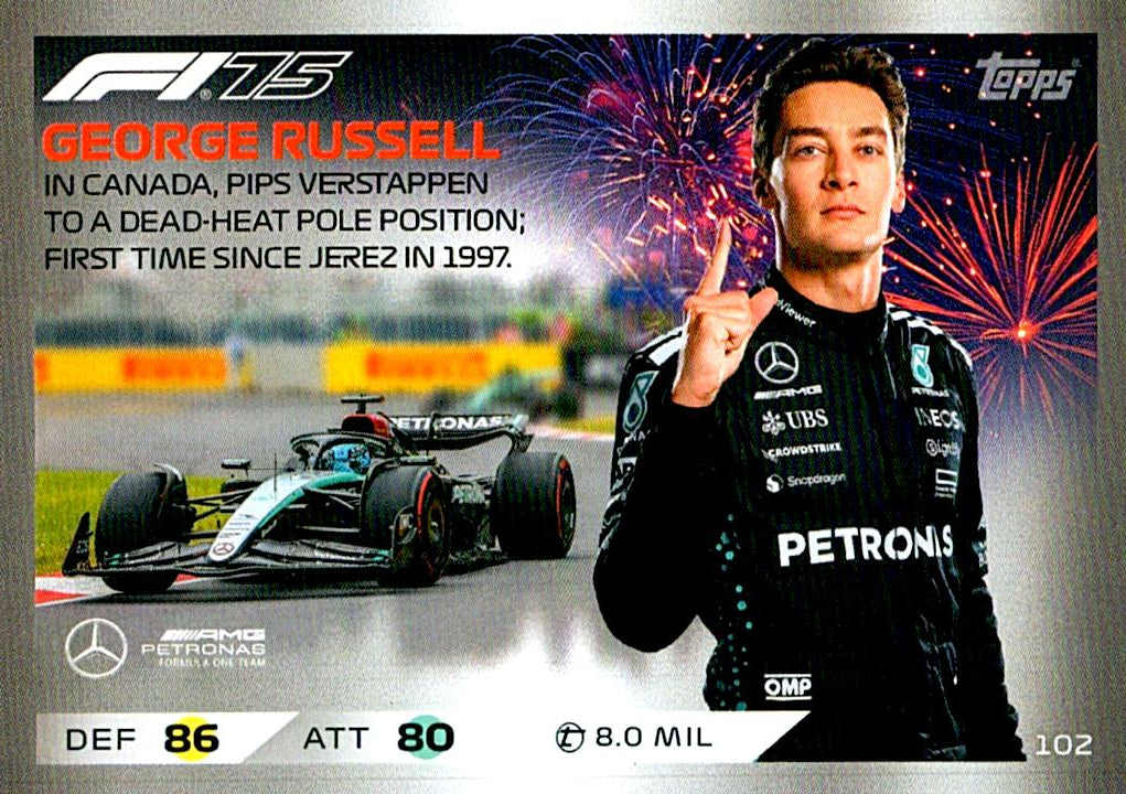 Turbo Attax 2025 GEORGE RUSSELL nº102