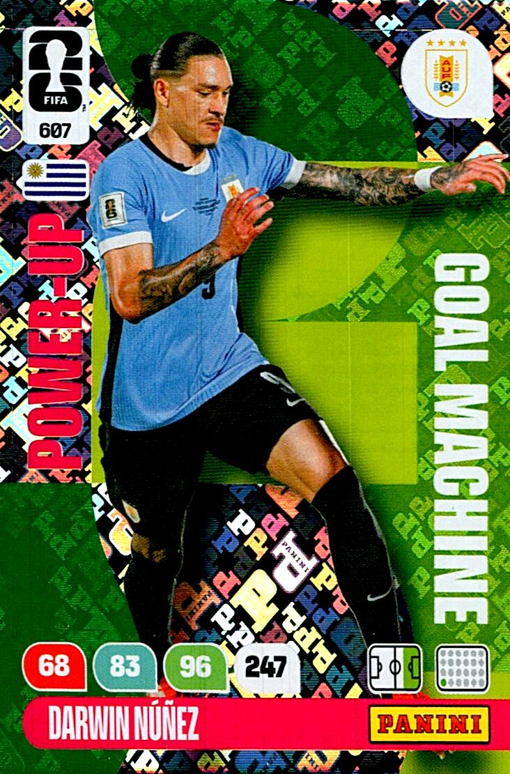 ADRENALYN WORLD CUP 2026 DARWIN NUÑEZ GOAL MACHINE Nº607