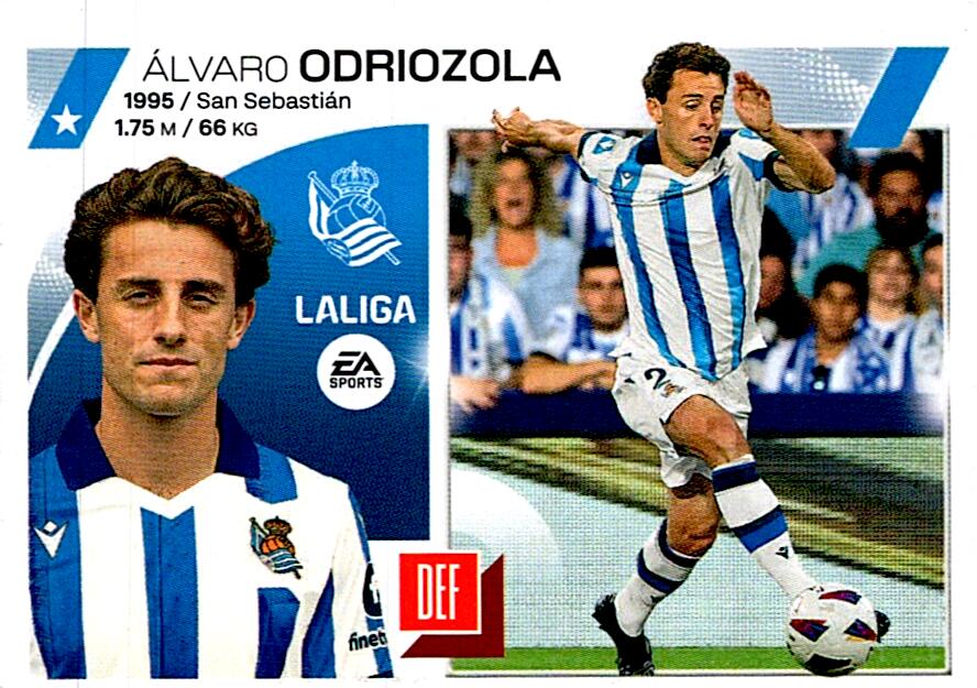 LIGA ESTE 2023/24 ODRIOZOLA REAL SOCIEDAD Nº5 BIS COLOCA CUARTA EDICION