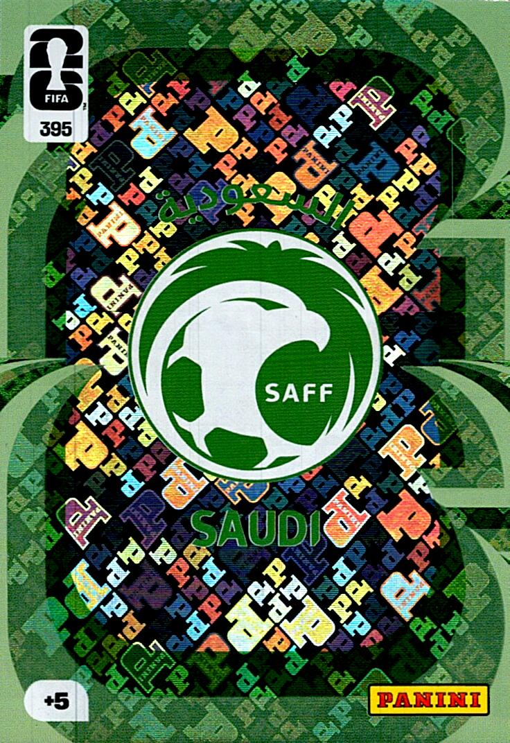 ADRENALYN WORLD CUP 2026 ESCUDO SAUDI ARABIA Nº395