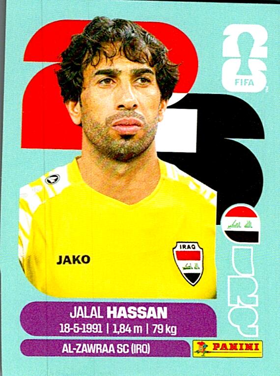STICKERS FIFA WORLD CUP 2026 JALAL HASSAN NºIRQ 2