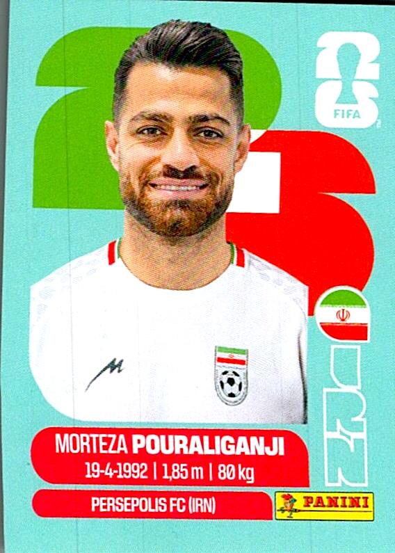 STICKERS FIFA WORLD CUP 2026 MORTEZA POURALIGANJI NºIRN 3