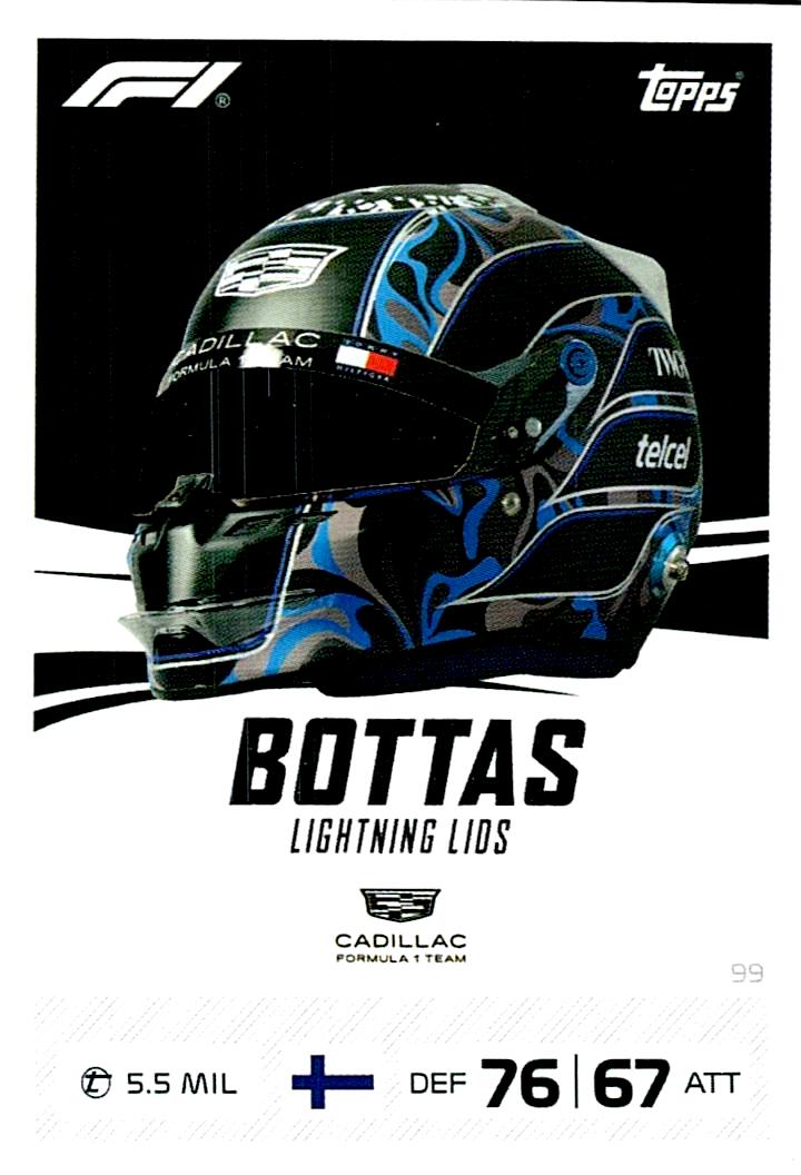 TURBO ATTAX FORMULA 1 2026 VALTTERI BOTTAS  Nº99