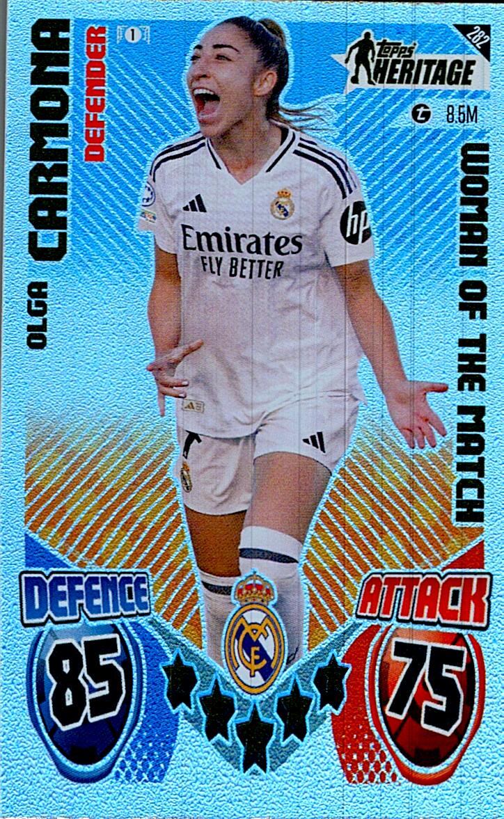 Match Attax Extra 2025 Olga Carmona Topps Heritage nº282