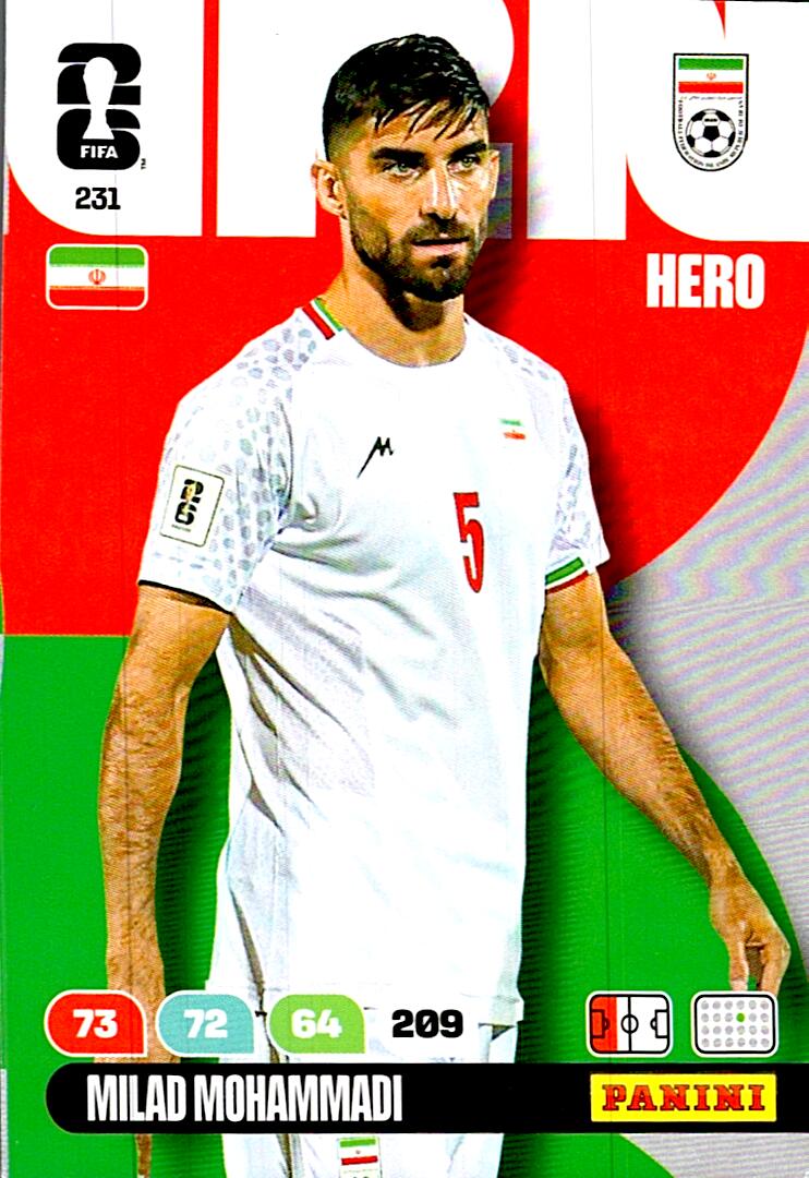 ADRENALYN WORLD CUP 2026 MILAD MOHAMMADI IRAN Nº231