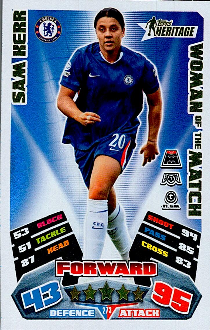 TOPPS MATCH ATTAX EXTRA 2025/26 SAM KERR TOPPS HERITAGE Nº272