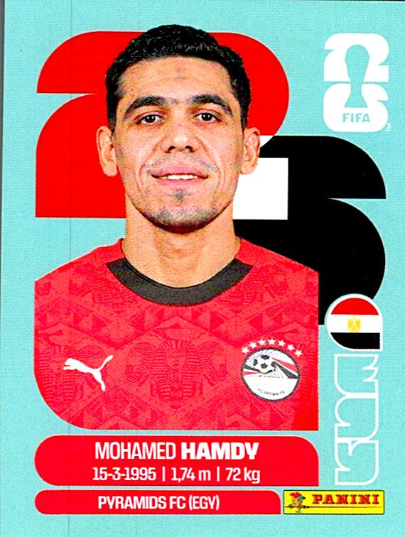 STICKERS FIFA WORLD CUP 2026 MOHAMED HAMDY NºEGY 4