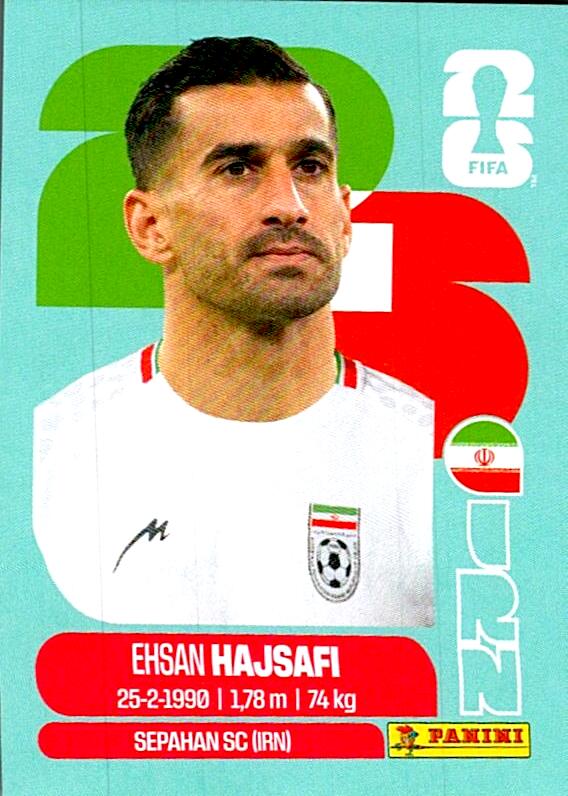 STICKERS FIFA WORLD CUP 2026 EHSAN HAJSAFI NºIRN 4
