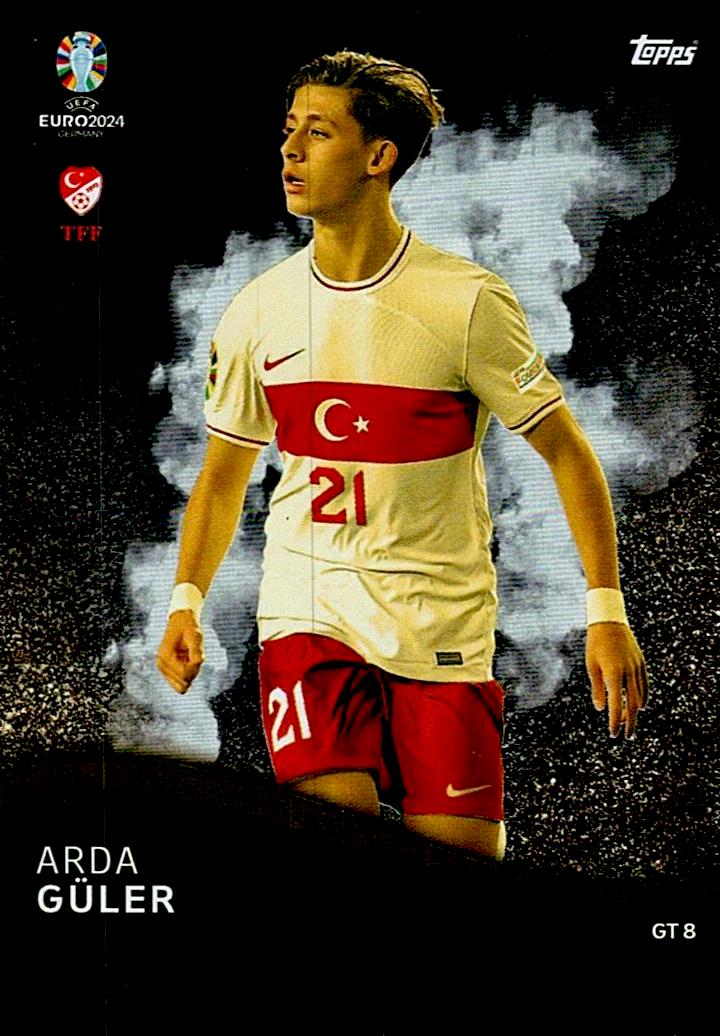 TOPPS MATCH ATTAX UEFA EURO 2024 ARDA GÜLER GOLDEN TREASURE Nº8