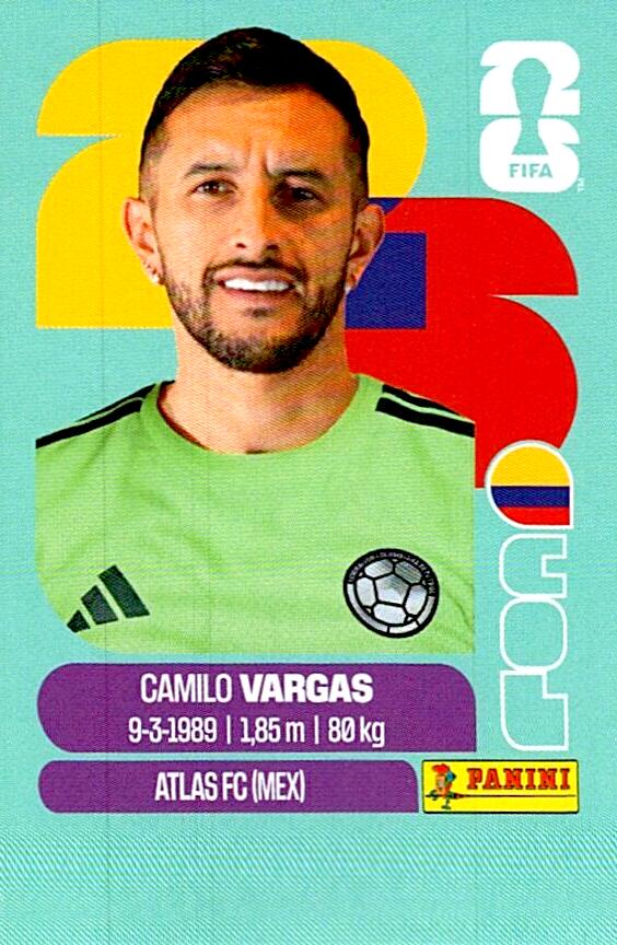 STICKERS FIFA WORLD CUP 2026 CAMILO VARGAS NºCOL 2