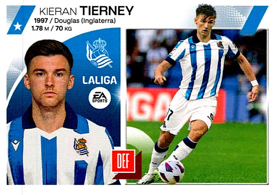 LIGA ESTE 2023/24 TIERNEY REAL SOCIEDAD Nº10 BIS COLOCA CUARTA EDICION