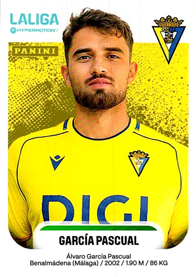 LALIGA HYPERMOTION 2025-26 GARCIA PASCUAL CADIZ Nº95