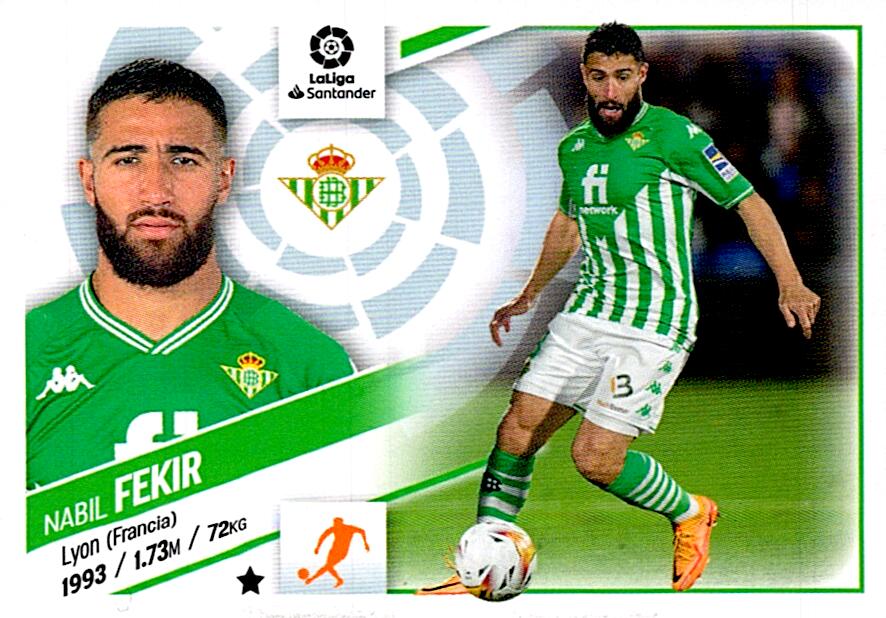 Cromo Liga Este 2022/2023 FEKIR REAL BETIS Nº17