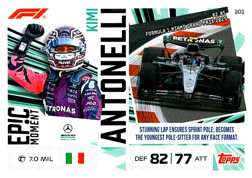 TURBO ATTAX FORMULA 1 2026 KIMI ANTONELLI Nº101