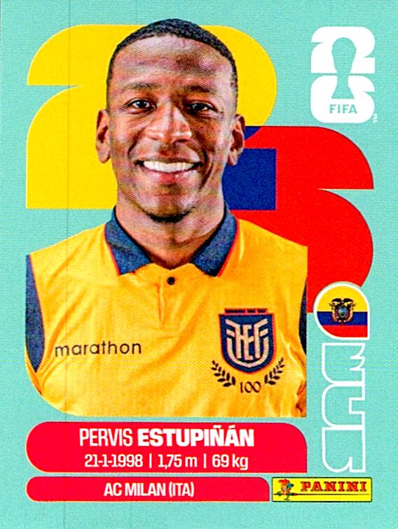STICKERS FIFA WORLD CUP 2026 PERVIS ESTUPIÑAN NºECU 5
