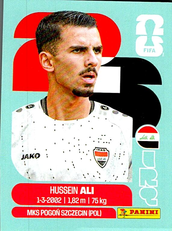 STICKERS FIFA WORLD CUP 2026 HUSSEIN ALI NºIRQ 4