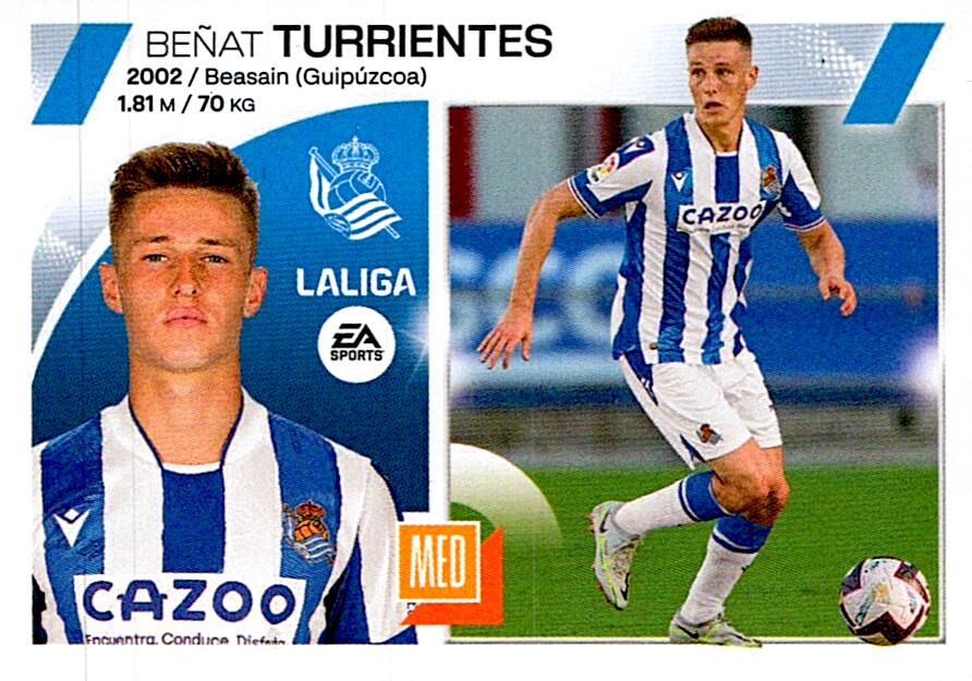 LIGA ESTE 2023/24 TURRIENTES REAL SOCIEDAD Nº16 BIS COLOCA SEGUNDA EDICION