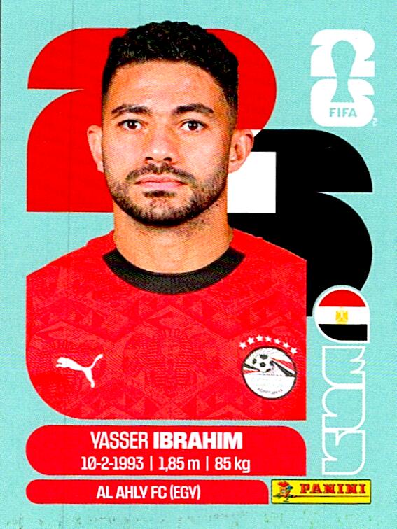 STICKERS FIFA WORLD CUP 2026 YASSER IBRAHIM NºEGY 5